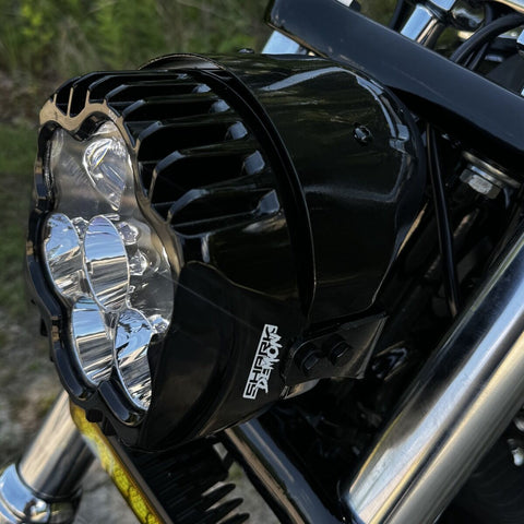 Shark Demon™ Pedestal Mount Performance LED Headlight Kit with Visor Shark Demon™ Pedestal Mount Performance LED Headlight Kit with Visor