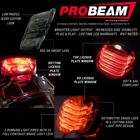 CUSTOM DYNAMICS PROBEAM® LOW PROFILE LED TAILLIGHT CUSTOM DYNAMICS PROBEAM® LOW PROFILE LED TAILLIGHT