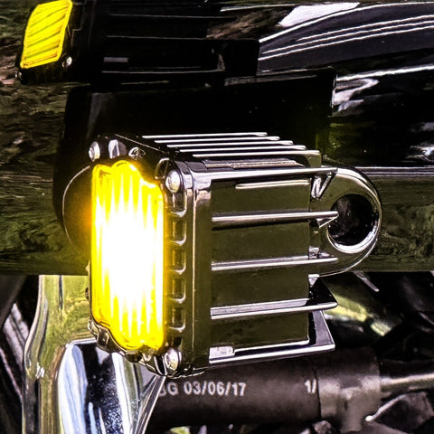 Shark Demon™ DOT Compliant SAE Selective Yellow LED Front Turn Signals