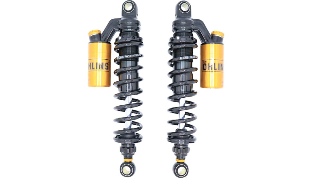 Ohlins HD 764LE Blackline Twin Shocks for Harley Dyna