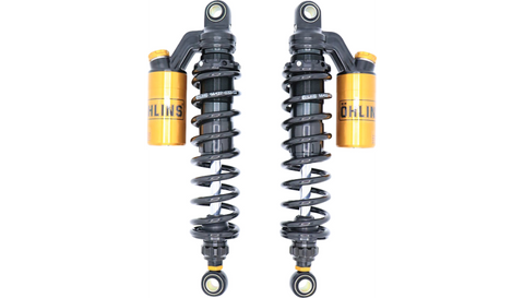 Ohlins HD 764LE Blackline Twin Shocks for Harley Dyna