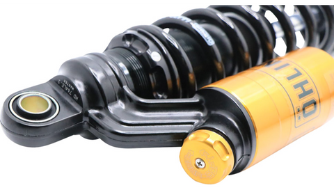 Ohlins HD 764LE Blackline Twin Shocks for Harley Dyna