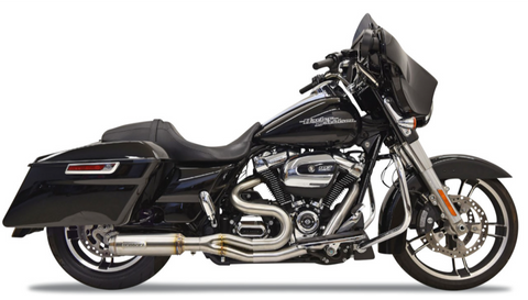 Bassani 2-into-1 Mid-Length Super Bike Exhaust System - Stainless Steel