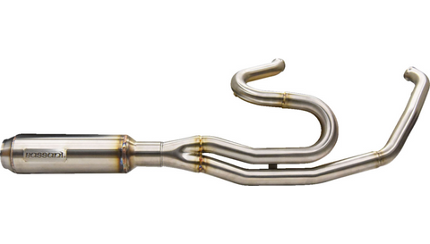 Bassani 2-into-1 Mid-Length Super Bike Exhaust System - Stainless Steel