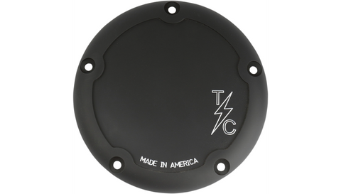 Thrashin Supply Co Dished 5 Hole Derby Cover - M8 Softail
