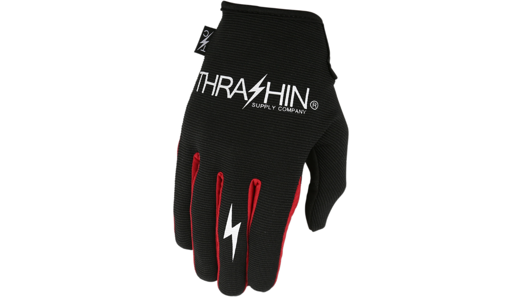 Thrashin Supply Co Stealth Gloves - Black/Red