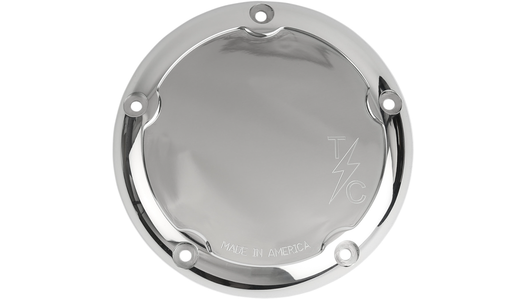 Thrashin Supply Co Dished 5 Hole Derby Cover - M8 Softail