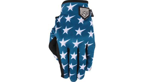 Thrashin Supply Co Stars & Bolts Stealth Gloves - Red/White/Blue