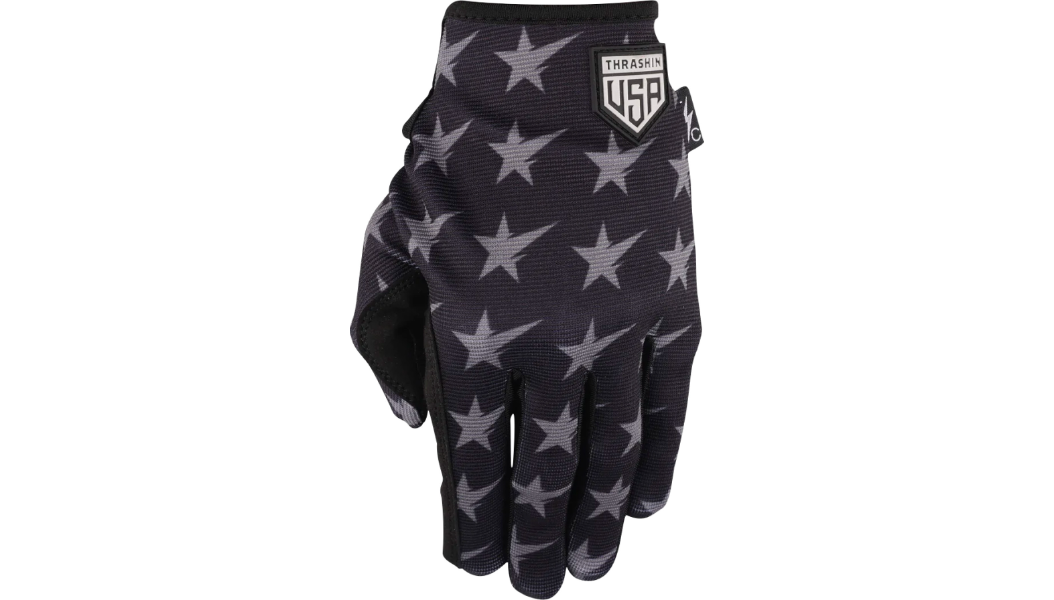 Thrashin Supply Co Stars & Bolts Stealth Gloves - Black/Gray
