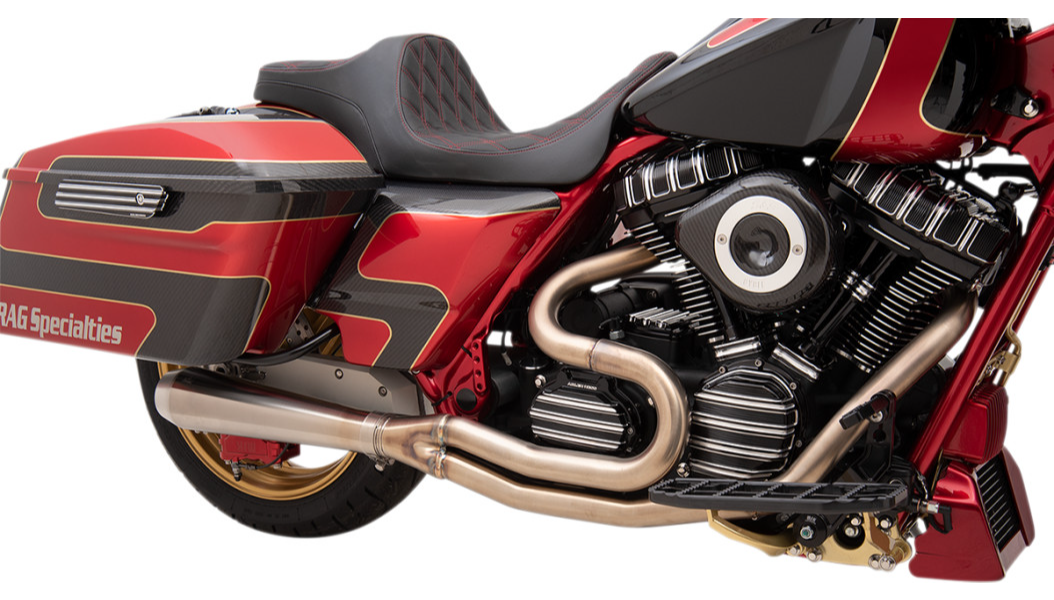 Bassani Short Road Rage III Stainless 2:1 Exhaust System - Bagger