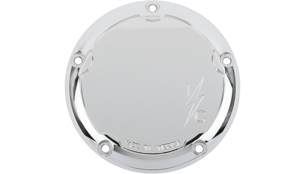 Thrashin Supply Co Dished 5 Hole Derby Cover - M8 Bagger